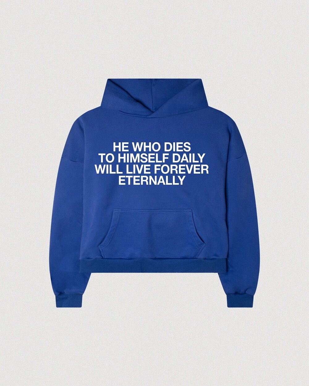 Selah Clothing Co Sacrifice Christian Graphic Hoodie Blue Size Medium